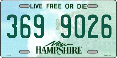 NH license plate 3699026