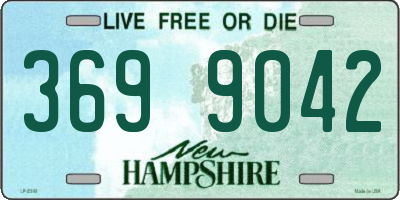 NH license plate 3699042
