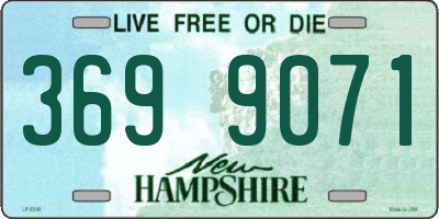NH license plate 3699071