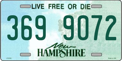 NH license plate 3699072