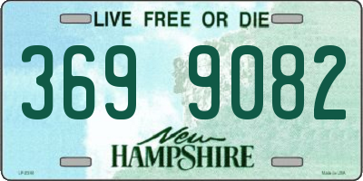 NH license plate 3699082