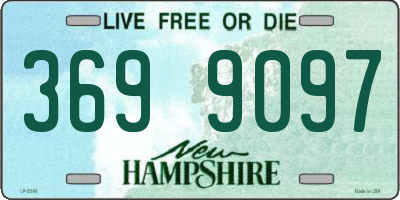 NH license plate 3699097