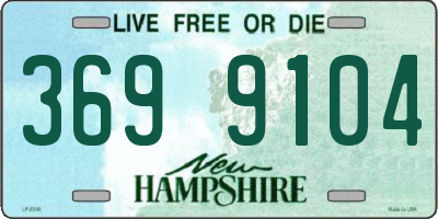 NH license plate 3699104