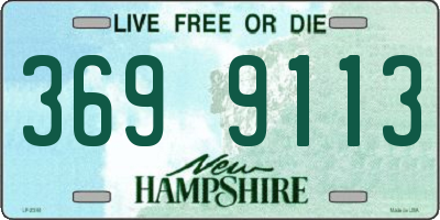 NH license plate 3699113