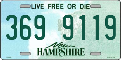 NH license plate 3699119