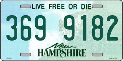 NH license plate 3699182