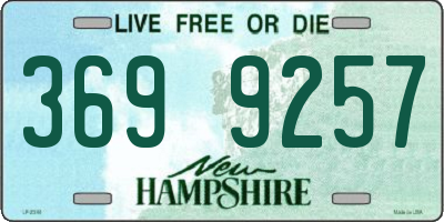 NH license plate 3699257