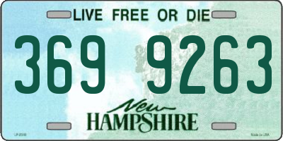 NH license plate 3699263