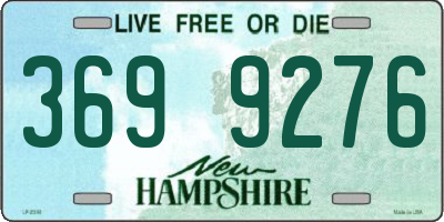NH license plate 3699276