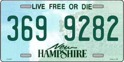 NH license plate 3699282