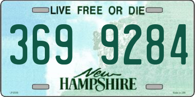 NH license plate 3699284