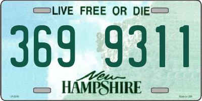 NH license plate 3699311