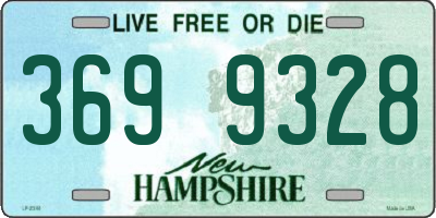NH license plate 3699328