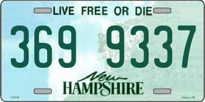 NH license plate 3699337
