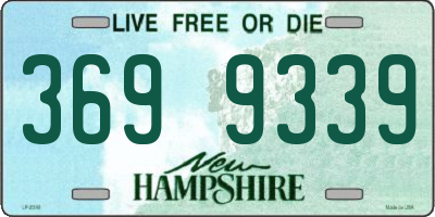 NH license plate 3699339
