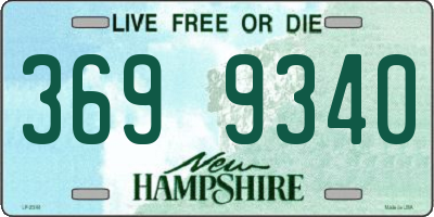 NH license plate 3699340