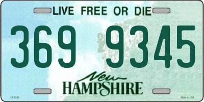 NH license plate 3699345