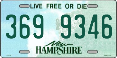 NH license plate 3699346
