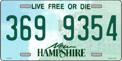 NH license plate 3699354