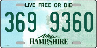 NH license plate 3699360