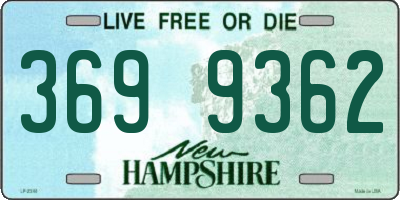 NH license plate 3699362