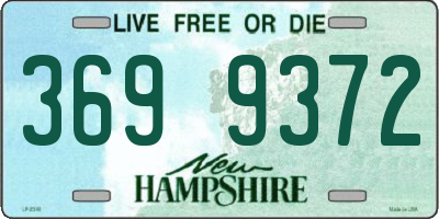 NH license plate 3699372