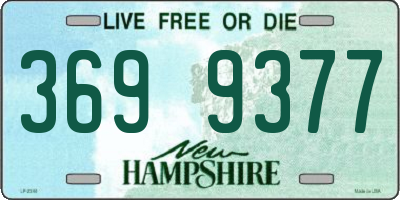 NH license plate 3699377