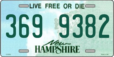 NH license plate 3699382