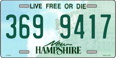 NH license plate 3699417
