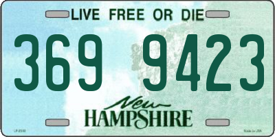 NH license plate 3699423