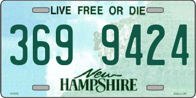 NH license plate 3699424