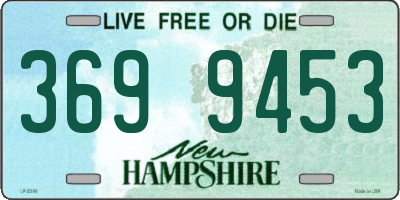NH license plate 3699453