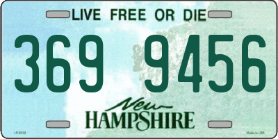 NH license plate 3699456