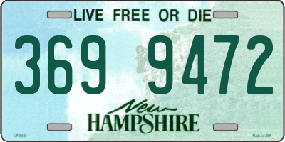 NH license plate 3699472