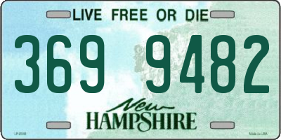 NH license plate 3699482