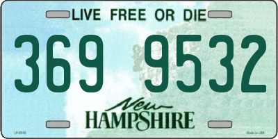NH license plate 3699532