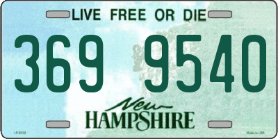 NH license plate 3699540