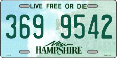 NH license plate 3699542