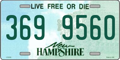 NH license plate 3699560