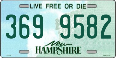 NH license plate 3699582