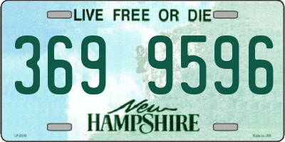 NH license plate 3699596