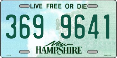 NH license plate 3699641