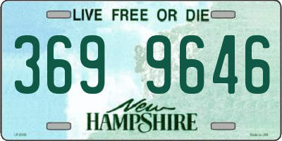 NH license plate 3699646