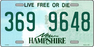 NH license plate 3699648