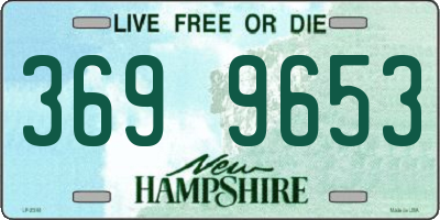 NH license plate 3699653