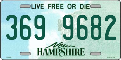 NH license plate 3699682