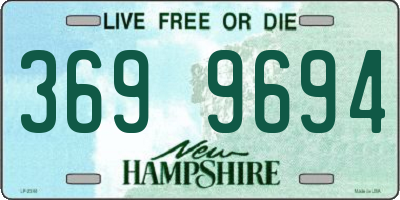 NH license plate 3699694
