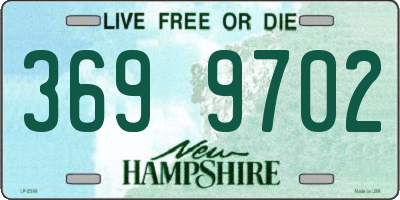 NH license plate 3699702