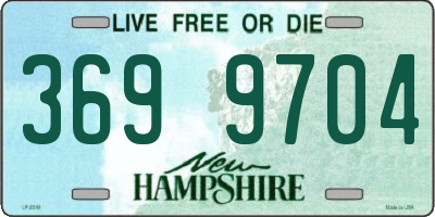 NH license plate 3699704
