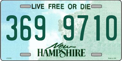 NH license plate 3699710